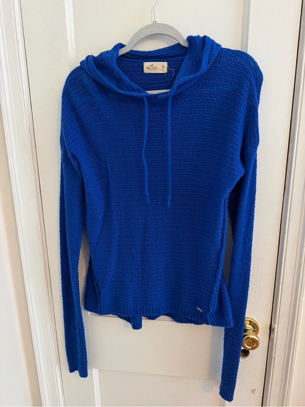 Hollister Royal Blue Knit Hooded Pullover